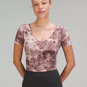 NWT Lululemon Align T-Shirt ColourDiamond Dye Mink Bery Lunar Rock Shadow 10